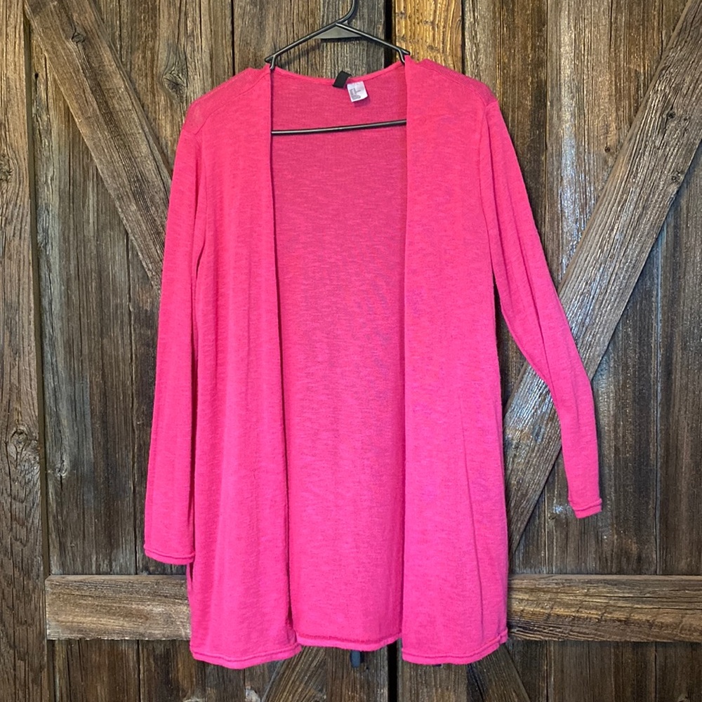 Pink cardigan